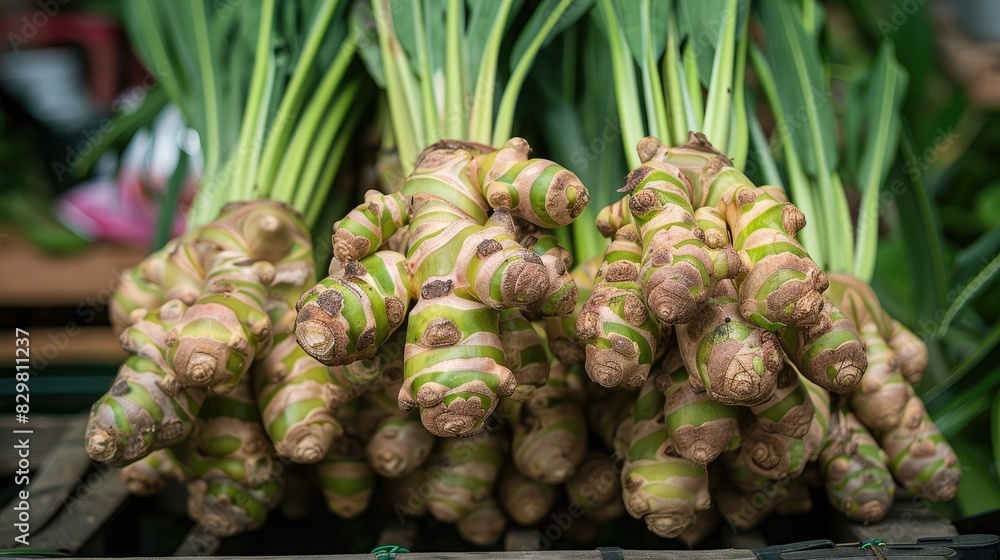 Sticker A bunch of galangal flourishes in height and abundance