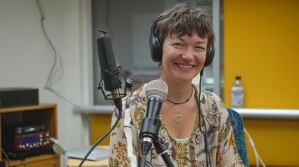 Author Promoting a Book: During a promotional tour, an author appears on radio shows, podcasts, and television programs to discuss