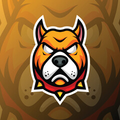 a cartoon dog with a angry expression on its face