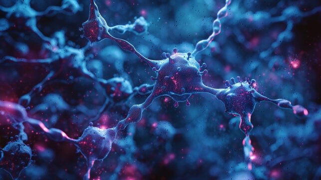 A detailed illustration of a dopamine molecule, showing its chemical structure and highlighting its role as a neurotransmitter in the brain's reward system.