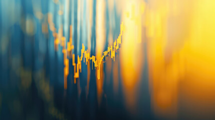 Obraz premium Stock Market Candlestick Charts Background