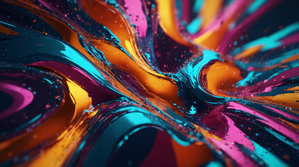 Abstract background design with receded colorful glass effect