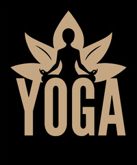 Yoga t-shirt design vector, Typography yoga t-shirt design, Vintage yoga t-shirt design, Retro yoga t-shirt design