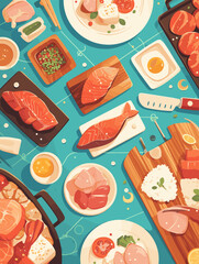 food on the table
