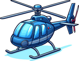 Helicopter illustration artificial intelligence generation.