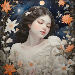 Lady Portrait Ethereal Surreal Art