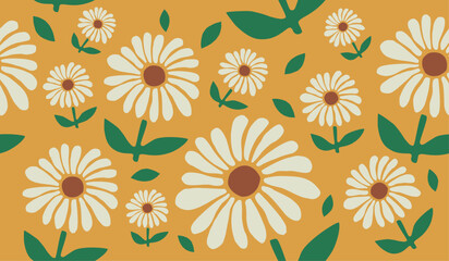 Floral seamless pattern design vector