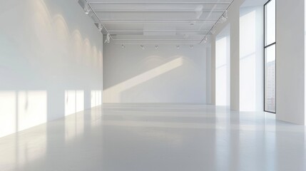 Expansive white space with a clean backdrop, ideal for modern and minimalist themes.