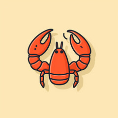 Lobster_Bisque_Modern_Line_Icon_Vector_Line_Art_CuteI_