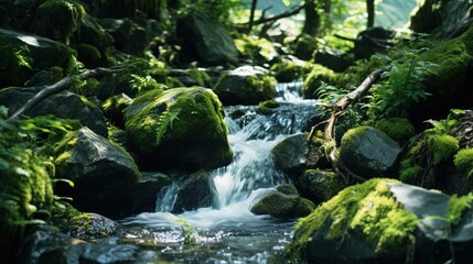 Fototapeta premium waterfall in the forest