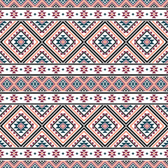 Navajo aztec southwest geometric seamless pattern fabric colorful design for textile printing