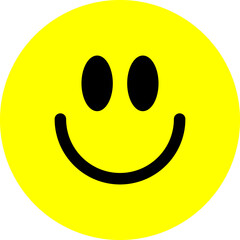 Fototapeta premium Smile Icon in Trendy Flat Style. PNG Illustration Isolated on Transparent Background