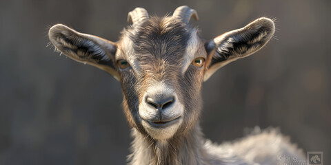 close up portrait of a goat ,Eid ul adha concept  - Powered by Adobe