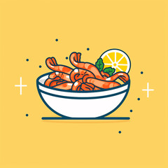 Shrimp_Scampi_Modern_Line_Icon_Vector_Line_Art_CuteIc