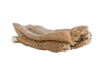 Burlap fabric on transparent background PNG