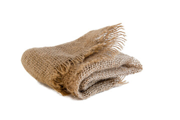 Burlap fabric on transparent background PNG