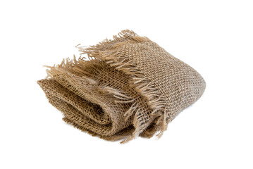 Burlap fabric on transparent background PNG