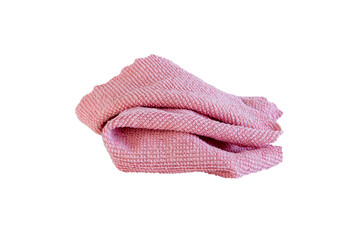 Pink cleaning rag on transparent background PNG