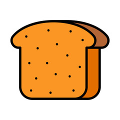 Bread set icon. Baguette, baked goods, bakery, fresh bread, carbohydrate, culinary, food, sandwich ingredient, crusty loaf, artisanal.