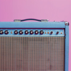 Modern Guitar Amplifier with Pink Finish
