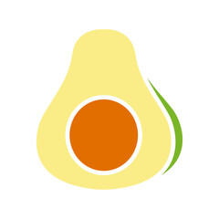 Avocado line icon. Avocado, fruit, green, nutritious, creamy, healthy fats, superfood, versatile, salad, toast, smoothie, guacamole, dip, omega-3 fatty acids