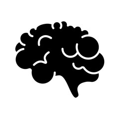 Brain set icon. Cerebrum, central nervous system, neuroscience, cognitive function, mental health, anatomy, human organ, intellect, neurobiology.