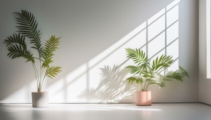 Fototapeta premium Minimalist abstract gentle light background for product presentation, delicate light stream