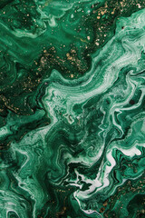 Obraz premium A backdrop with a smooth pattern of green marble texture forms the background.