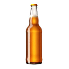 beer bottle isolated on white, png