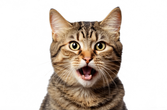 portrait of a crazy cat