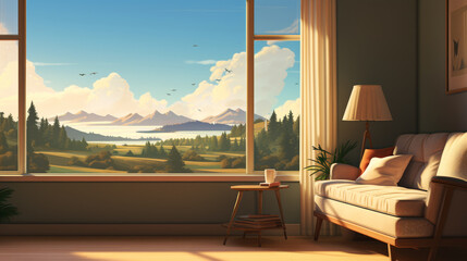 generated illustration of national lazy day background on 10th August