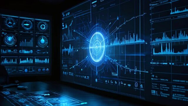 future technology, blue eyes cyber security concept background, abstract high speed digital internet.blurred moving motion. pixel eyeball.