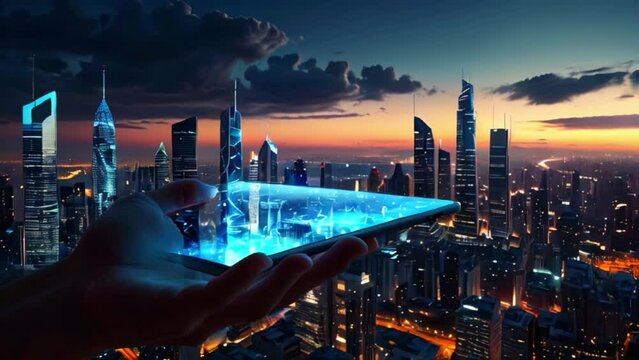 The technology integration system in urban areas is only via smartphones