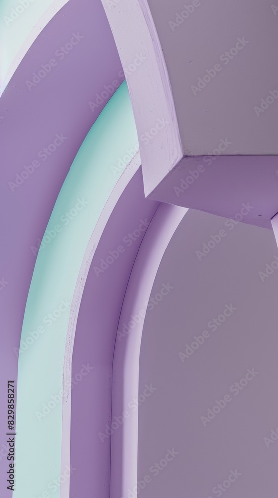 Aufkleber Abstract Minimalist Design Featuring Clean Lines and Neutral Palette in a Modern Setting