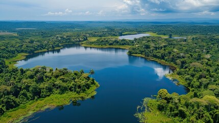 Fototapeta premium Dunes in Brazil. A stunning green oasis. Nature and travel concept.
