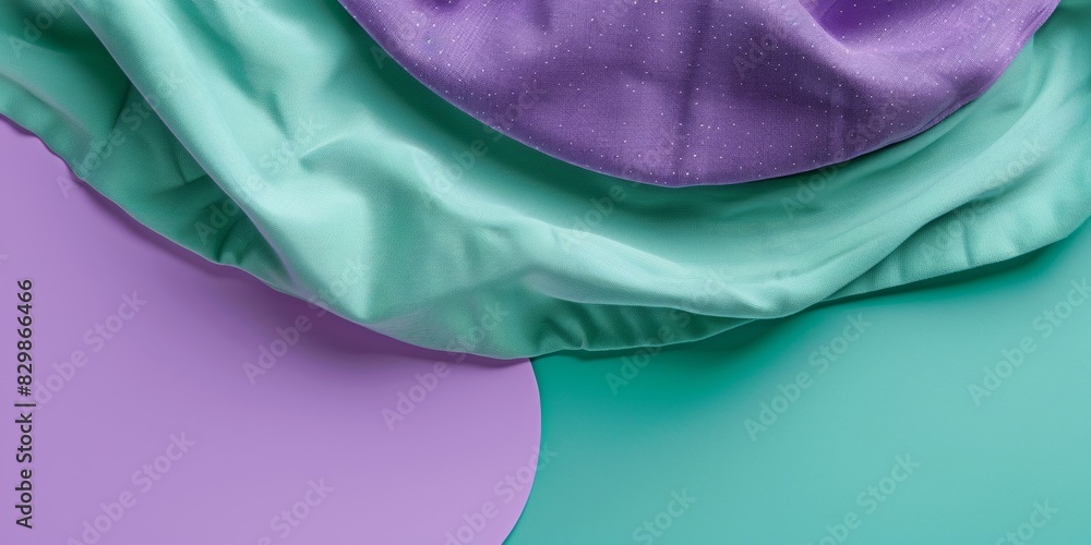 Poster abstract nostalgia: soft muted colors and minimalist shapes in a harmonious melting pattern design