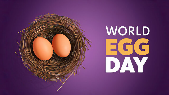 Egg Day, National Egg Day, National Egg Day Poster, for celebration. World Egg Day. illustration, happy national egg day, Social Media Poster. banner, poster, happy Egg Day, post, Vector.
