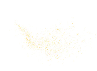 Christmas background. Powder yellow dust light PNG. Magic shining yellow dust. Fine, shiny dust bokeh particles fall off slightly. Fantastic shimmer effect.

