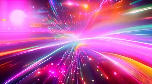 Futuristic technology background 
abstract with colorful neon light