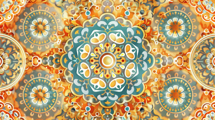 A background with a kaleidoscopic pattern, where abstract figures and forms create a fascinating composition. Their contrasts and dynamic transitions between colors stimulate the imagination.