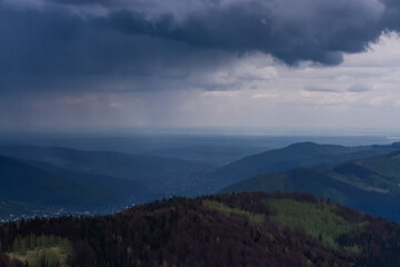 Rain in mountains hd wallpaper 