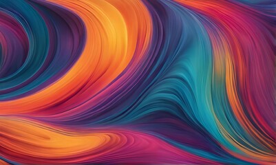 vibrant colors flow in abstract wave pattern