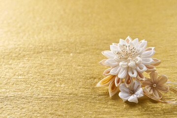 つまみ細工のアクセサリー