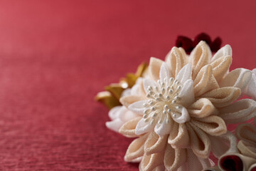 つまみ細工のアクセサリー