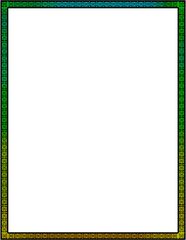 Transparency worksheet border for 8.5x11 inches paper size 