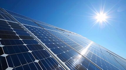 Solar Energy Captivating Sunlight on EcoFriendly Panels