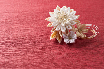 つまみ細工のアクセサリー