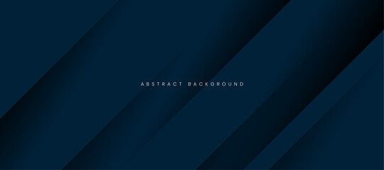 Obraz premium Three-dimensional dark blue abstract background