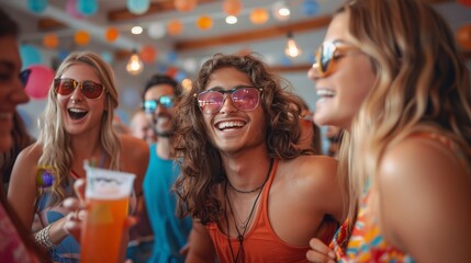 Capture the athlete's sense of camaraderie as they mingle