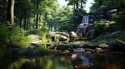 waterfall in the forest